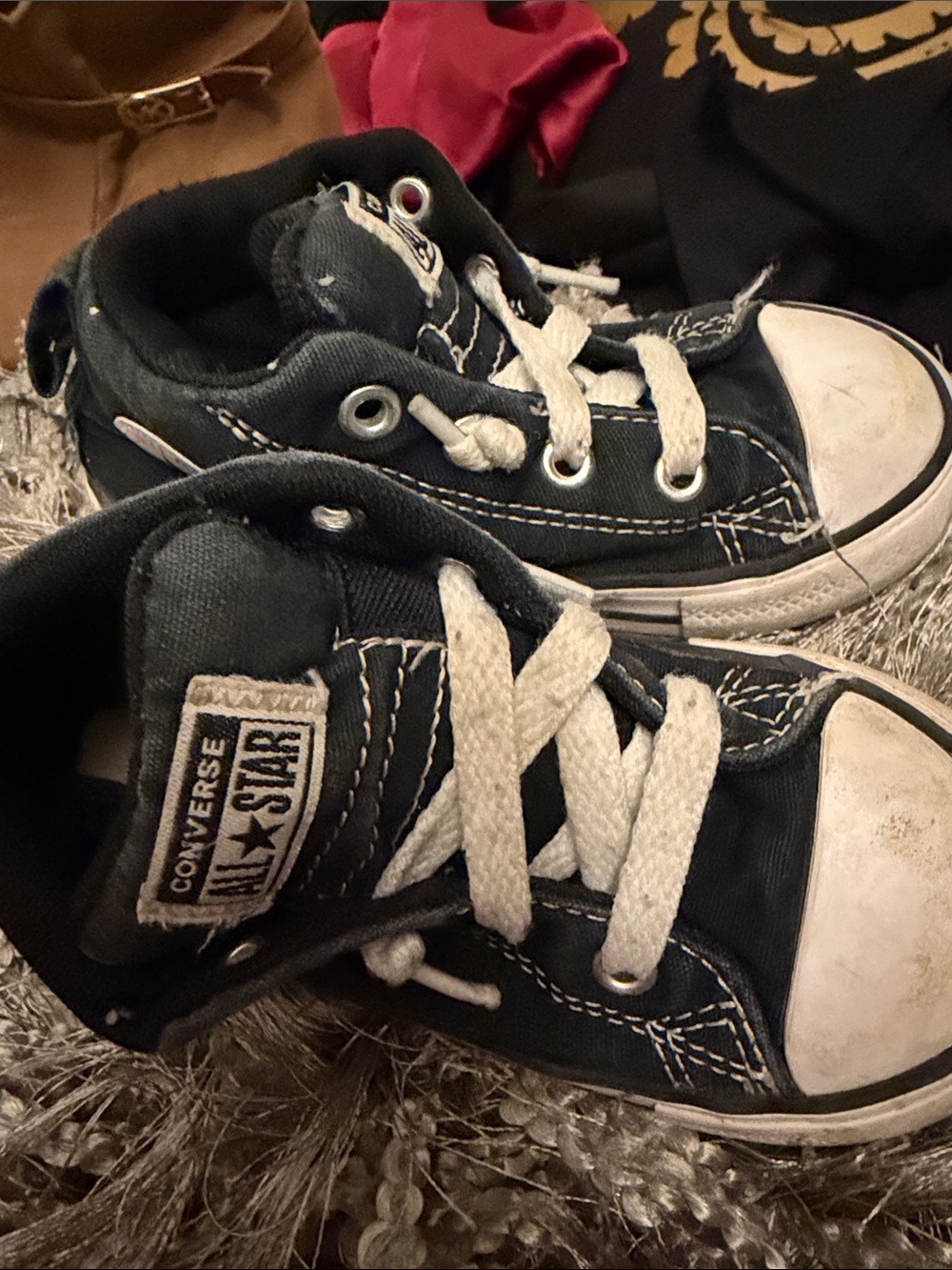 Converse Kids Navy/White Canvas High Tops